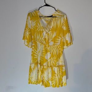 Size L colorful mini dress or swim coverup
